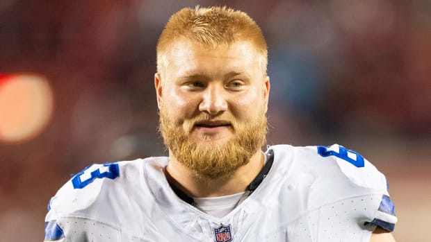 Dallas Cowboys center Tyler Biadasz (63) after the game against the San Francisco 49ers at Levi’s Stadium.
